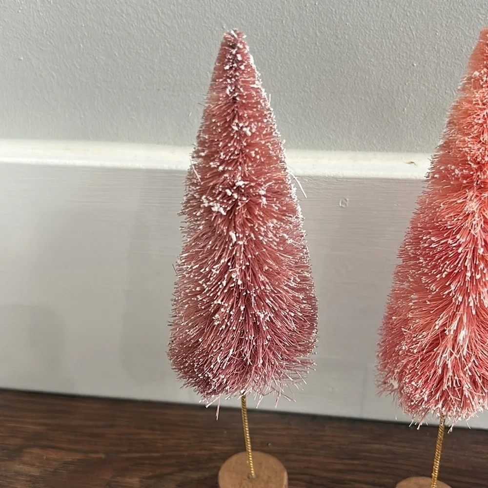Set of Mini Bottlebrush Trees Pink | Pink Bottlebrush Trees | Mini Trees | Pink